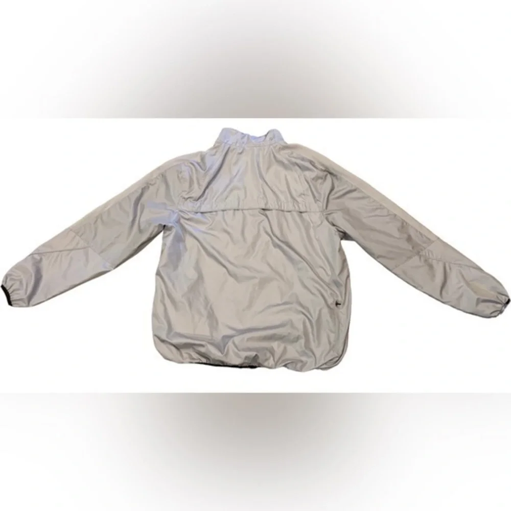 Starter Athletic Windbreaker Jacket Men’s Size M Gray‎ Orange Full Zip